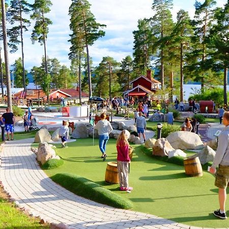 Leksand Strand Camping Och Resort Bagian luar foto