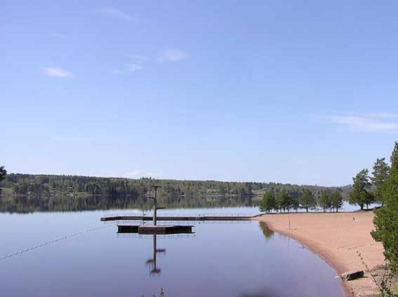 Leksand Strand Camping Och Resort Bagian luar foto