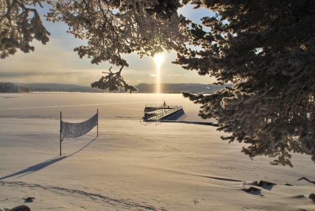 Leksand Strand Camping Och Resort Bagian luar foto