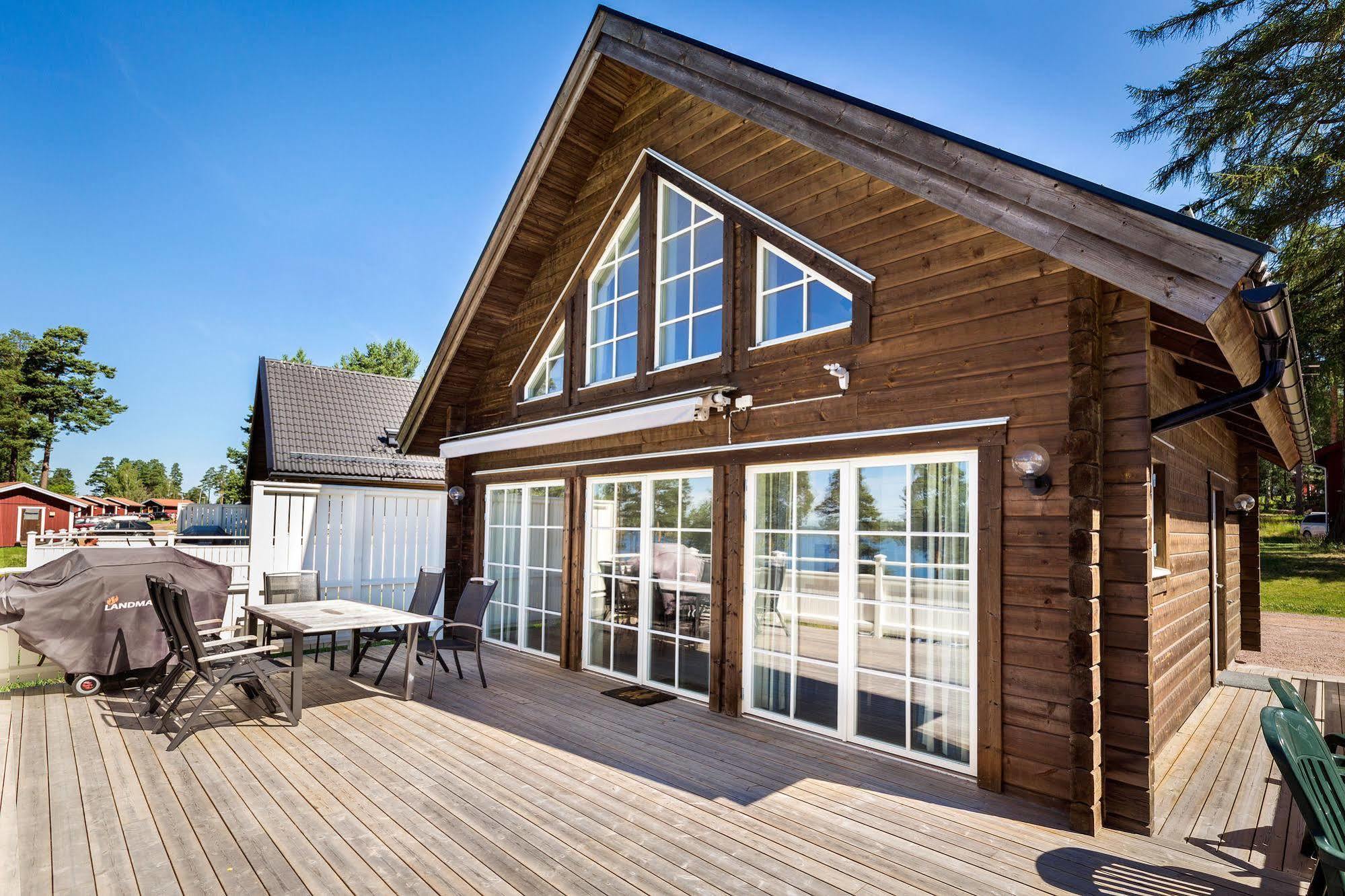Leksand Strand Camping Och Resort Bagian luar foto